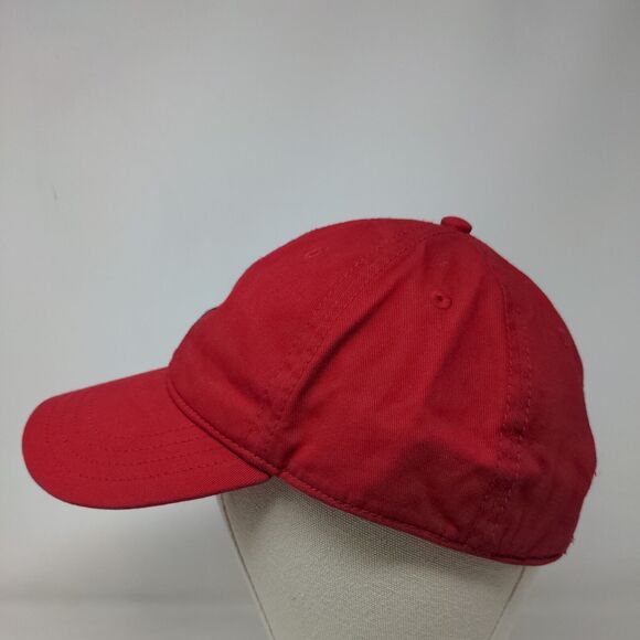 Nautica Slideback Hat Red One Size Embroidered Logo Outdoor 6 Panel - Picture 3 of 8